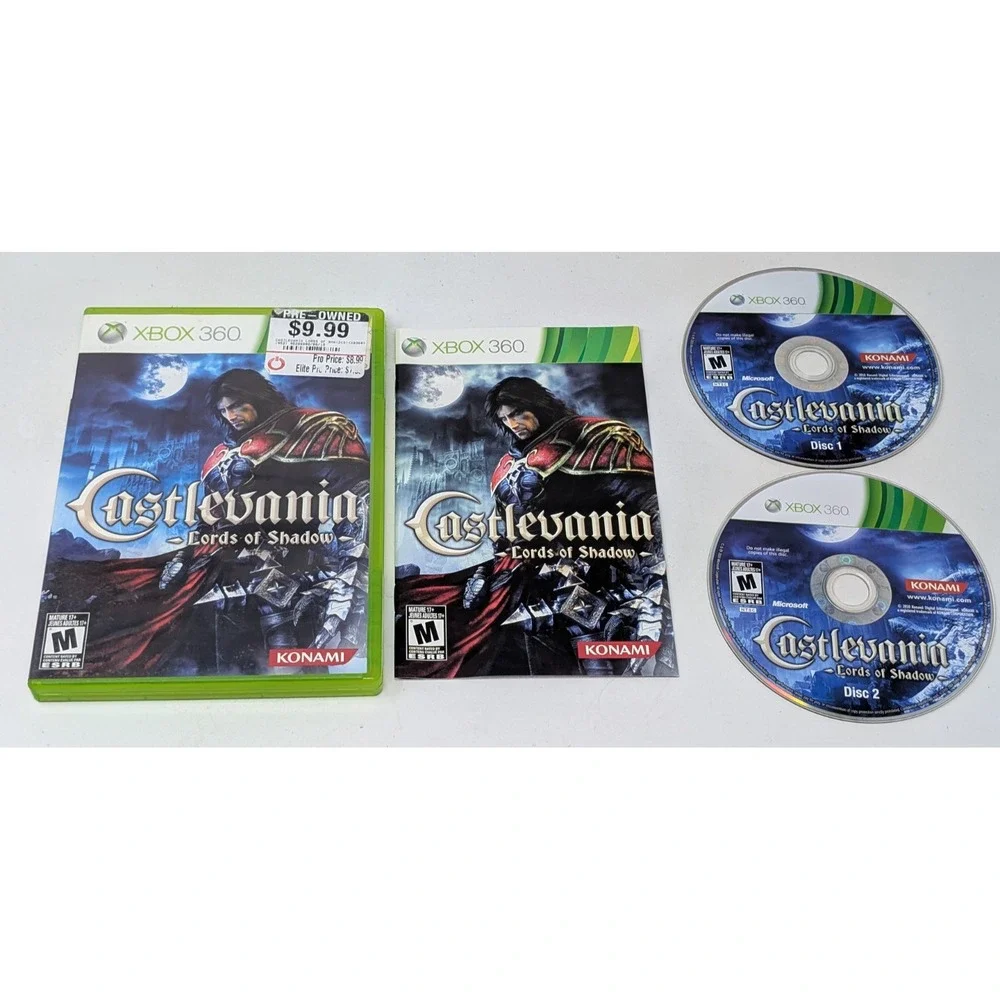 Castlevania Lords of Shadow Microsoft Xbox 360 Complete‎ W/ Manual CIB